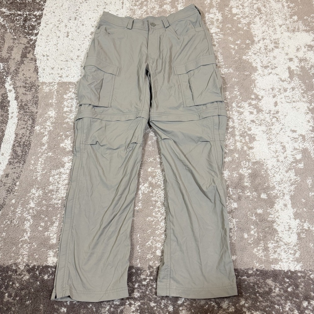 REI Co-op Sahara Convertible Pants Mens 32x32 Beige Hiking Cargo Utility Trail